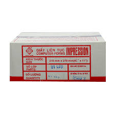 Giấy liên tục 1 liên 210x279mm - chia 2
