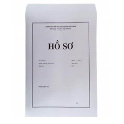 Bìa hồ sơ xin việc trắng F4 100 gsm