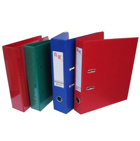 Bìa còng DK A4 7cm 2 mặt si - Xanh dương