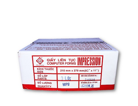 Giấy liên tục 4 liên 210x279mm