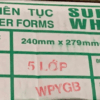 Giấy liên tục 5 liên 240x279 mm