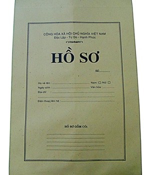 Bìa hồ sơ xin việc màu A4