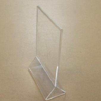Kệ mica 2 mặt A6 chân tam giác E05 (100mm x 150mm)