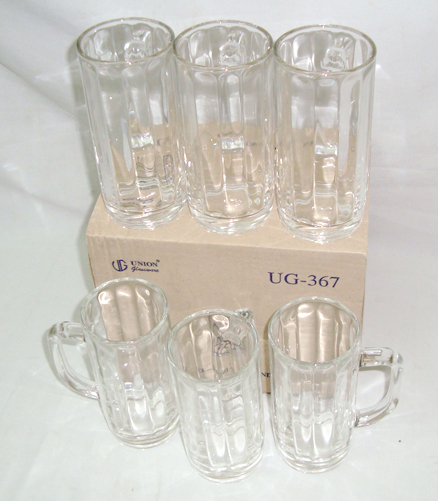 Ly thủy tinh cao có quai cầm