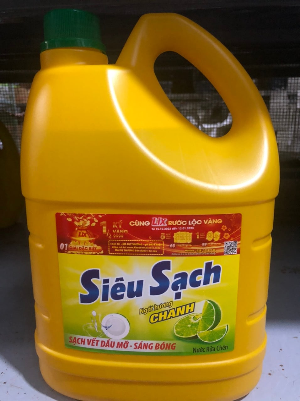 Nước rửa chén Lix can 4Kg