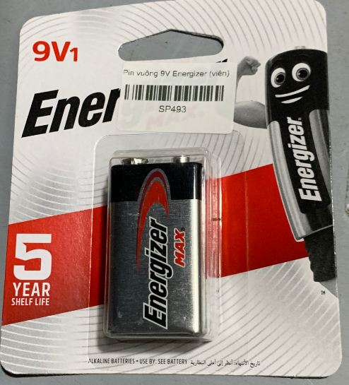 Pin vuông 9V Energizer