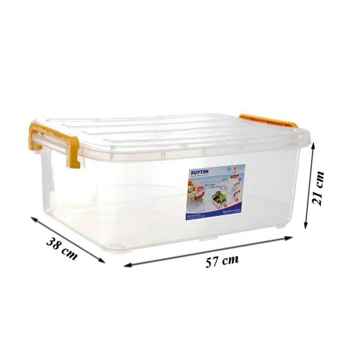 Thùng nhựa chữ nhật Duy Tân 30l no H117